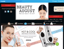 Tablet Screenshot of beautyaugust.com